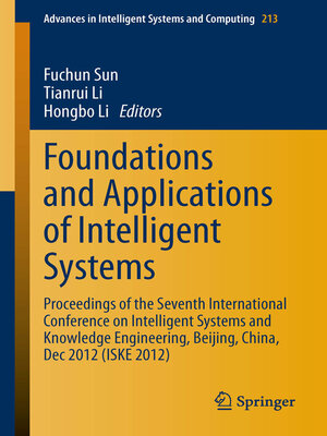 cover image of Foundations and Applications of Intelligent Systems
